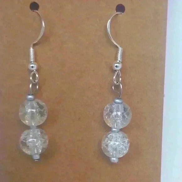 Beautifully beaded 925 earrings - Picture 1 of 3
